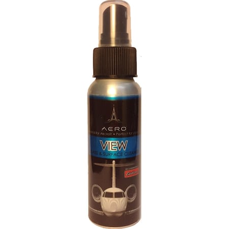 Aero 2.5 Oz. View Interior and Exterior Glass Cleaner- Mini Aluminum Bottle 4688